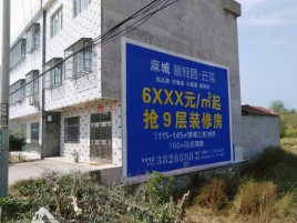 南川墙体广告质量分析